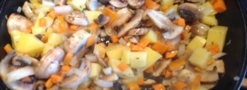 молочный суп с грибами. Шаг 3