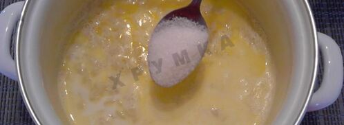 молочный суп с макаронами. Шаг 6