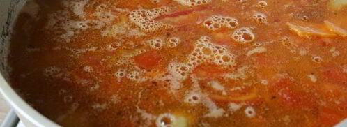 мясной суп с нутом и помидорами. Шаг 7