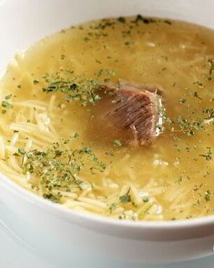 Мясной суп с вермишелью