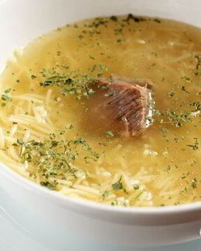 Мясной суп с вермишелью