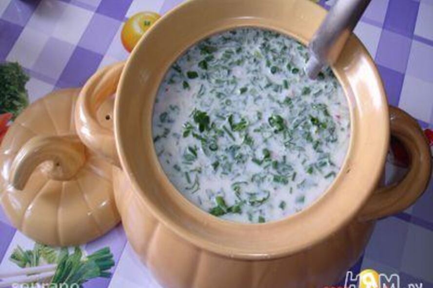 Рецепт окрошка на бульоне