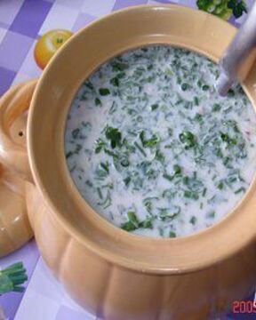 Окрошка на бульоне