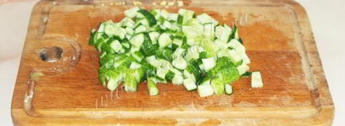 окрошка на кефире без колбасы. Шаг 5