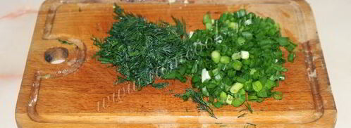 окрошка на кефире без колбасы. Шаг 7