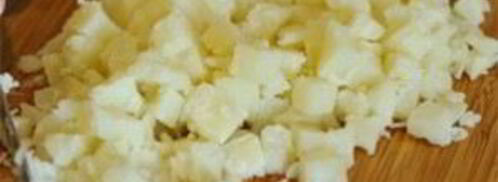 окрошка на кефире и минералке. Шаг 5