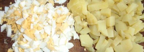 окрошка на курином бульоне. Шаг 2