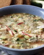 Окрошка на минеральной воде