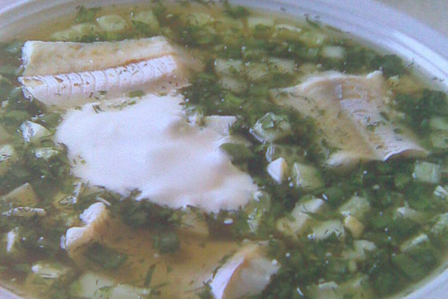 Рецепт окрошка рыбная