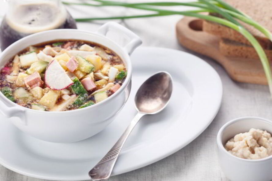 Рецепт окрошка с хреном