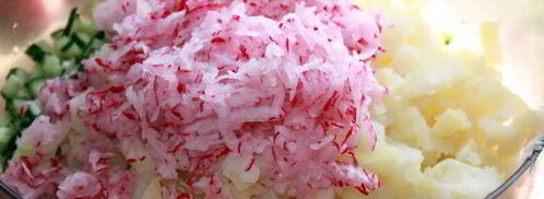 окрошка с квасом. Шаг 4