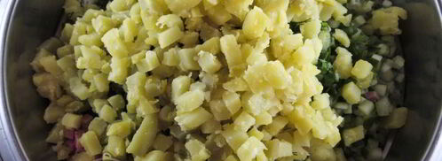 окрошка с редиской. Шаг 12