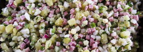 окрошка с редиской. Шаг 13