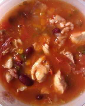 Минестроне с куриной грудкой