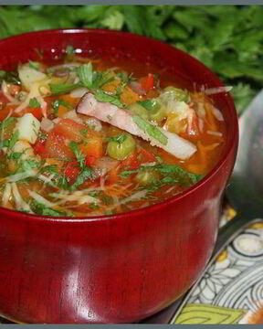 Овощной суп Минестроне