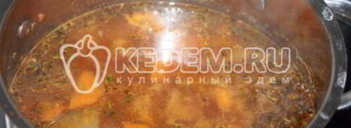 овощной суп с баклажанами. Шаг 7