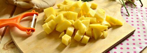 овощной суп с грибами. Шаг 2