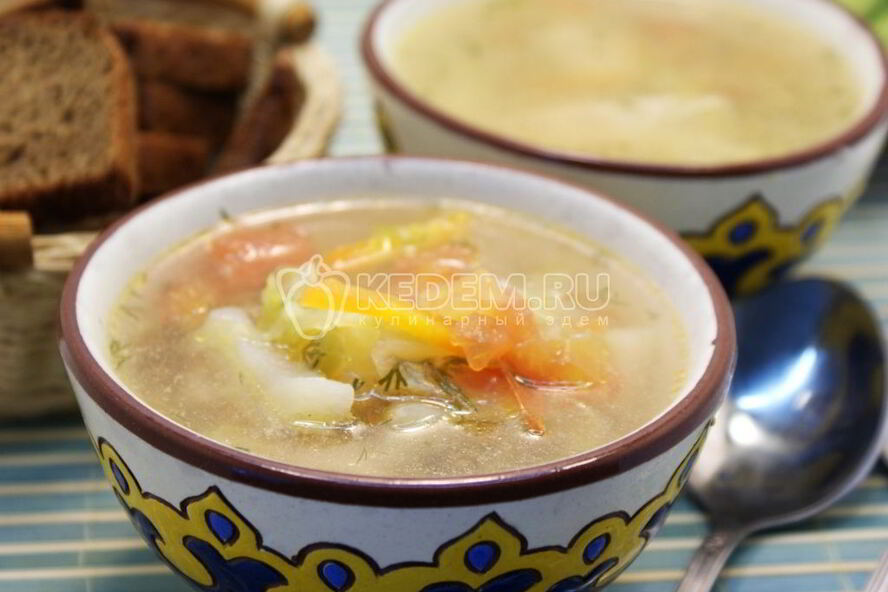 Рецепт овощной суп с курицей