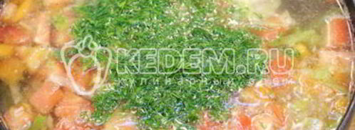 овощной суп с курицей. Шаг 8