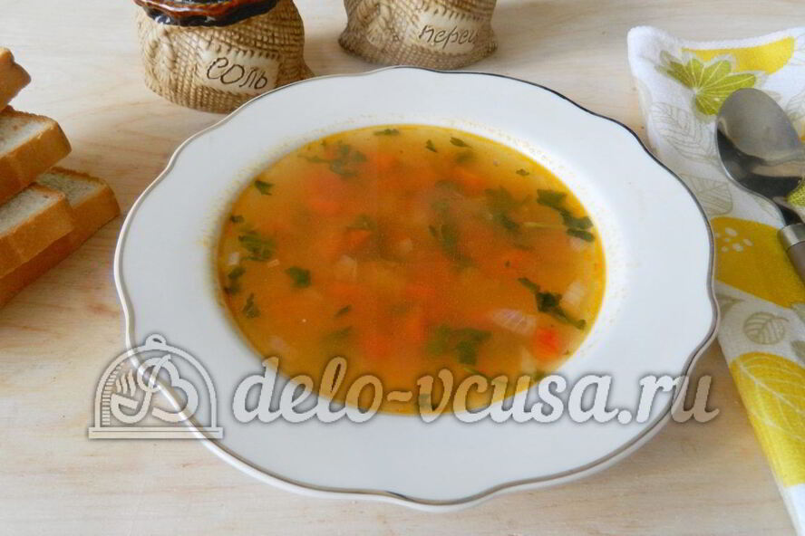 Рецепт овощной суп с рисом