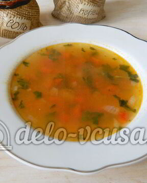 Овощной суп с рисом