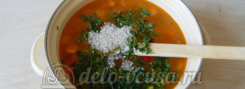 овощной суп с рисом. Шаг 8