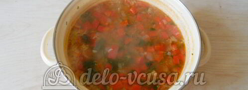овощной суп с рисом. Шаг 9