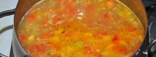 овощной суп с сырными клецками-шариками. Шаг 6