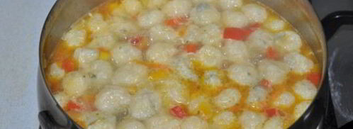 овощной суп с сырными клецками-шариками. Шаг 7