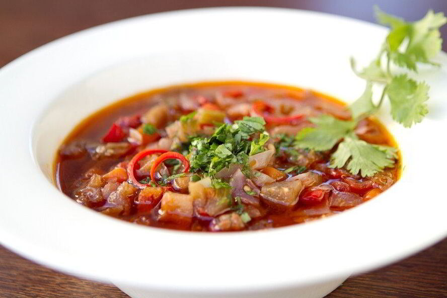 Рецепт овощной суп со специями