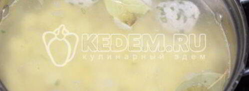 суп с фрикадельками и овощами. Шаг 7