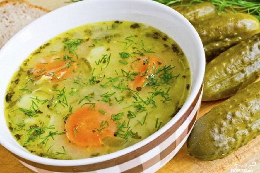 Рецепт постный рассольник с перловкой
