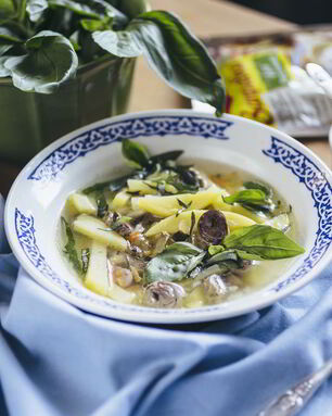 Рассольник из куриных потрошков