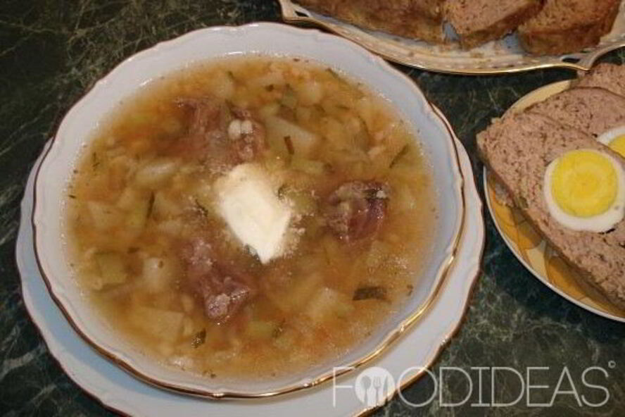 Рецепт рассольник с почками
