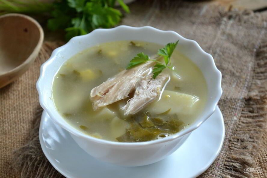 Рецепт щавелевый суп с яйцом