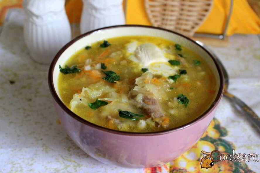 Рецепт кислые щи с перловкой