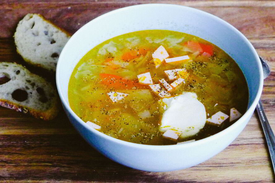 Рецепт летние щи из свежей капусты