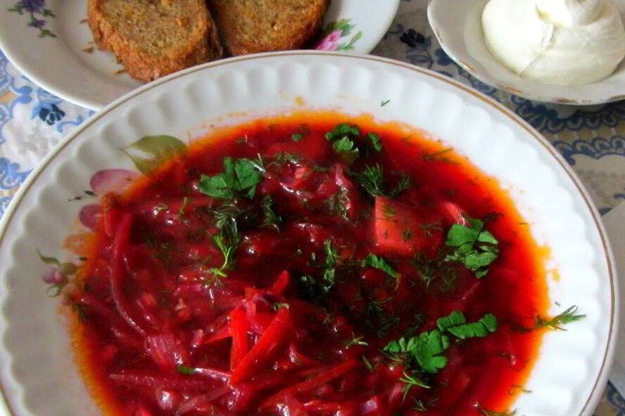 Рецепт щи из красной капусты