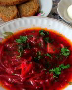 Щи из красной капусты