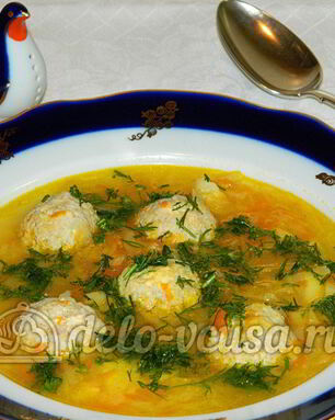 Щи с фрикадельками