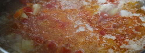 щи с мангольдом на курином бульоне. Шаг 6