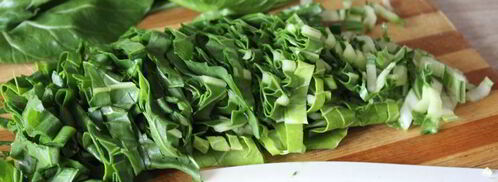 щи с мангольдом на курином бульоне. Шаг 7