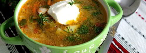 щи с мангольдом на курином бульоне. Шаг 10