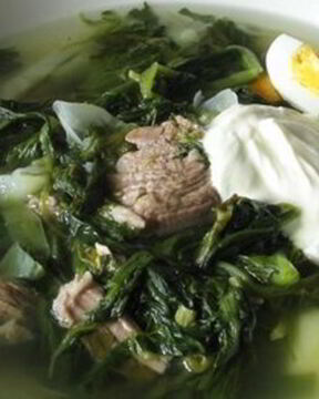 Зеленые щи из щавеля