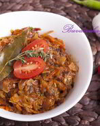 Капустная солянка с сосисками