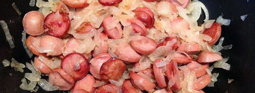 капустная солянка с сосисками. Шаг 2