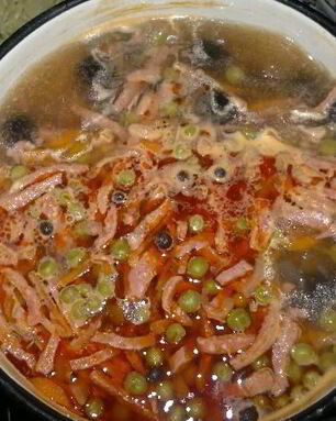 Мясная сборная солянка с картошкой