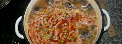 мясная сборная солянка с картошкой. Шаг 6