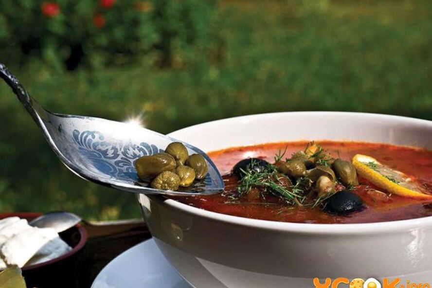 Рецепт овощная солянка с грибами