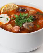 Солянка из свежих грибов